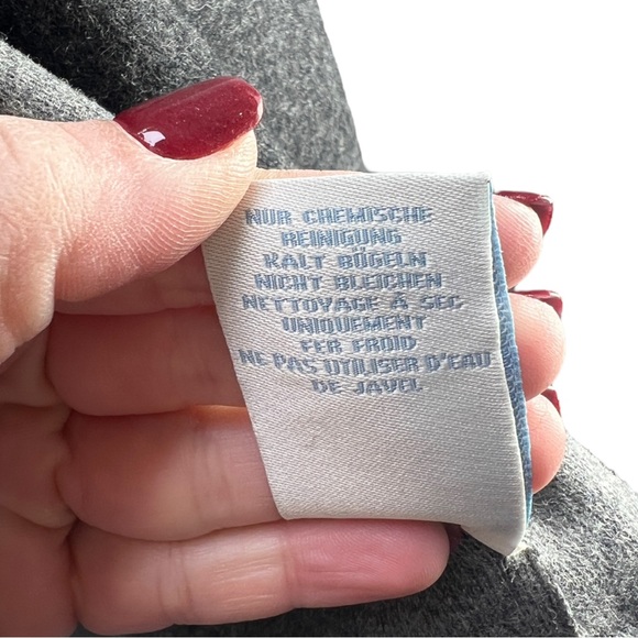 Boden Light Gray Wool Blend Double Faced Wrap Jacket US Sz 6 - Picture 7 of 9